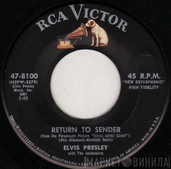 Elvis Presley, The Jordanaires - Return To Sender / Where Do You Come From