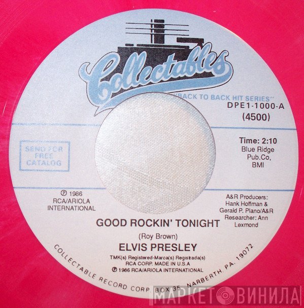 Elvis Presley - Good Rockin' Tonight / I Don't Care If The Sun Don't Shine