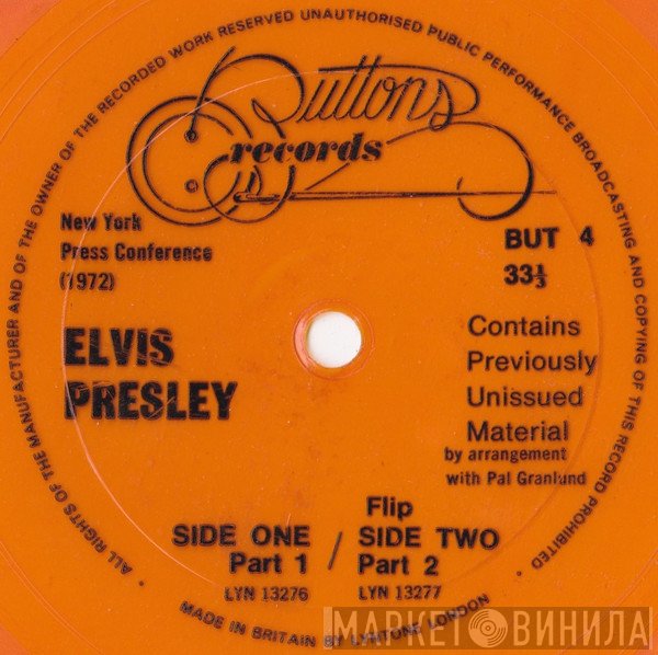 Elvis Presley - New York Press Conference (1972)