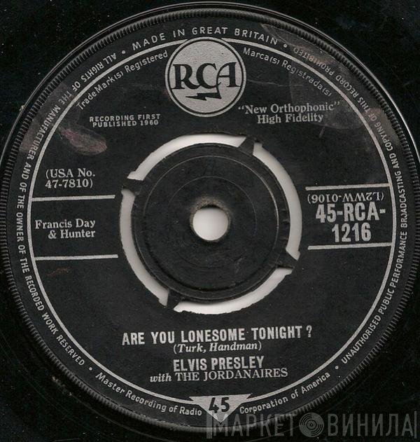 Elvis Presley, The Jordanaires - Are You Lonesome Tonight?