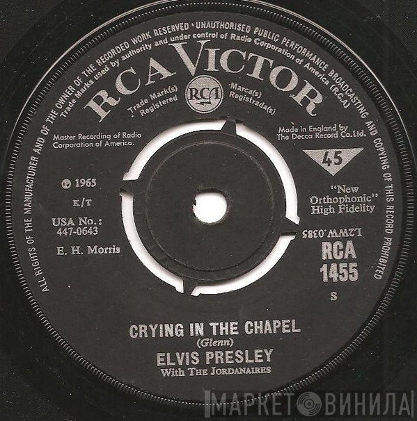Elvis Presley, The Jordanaires - Crying In The Chapel