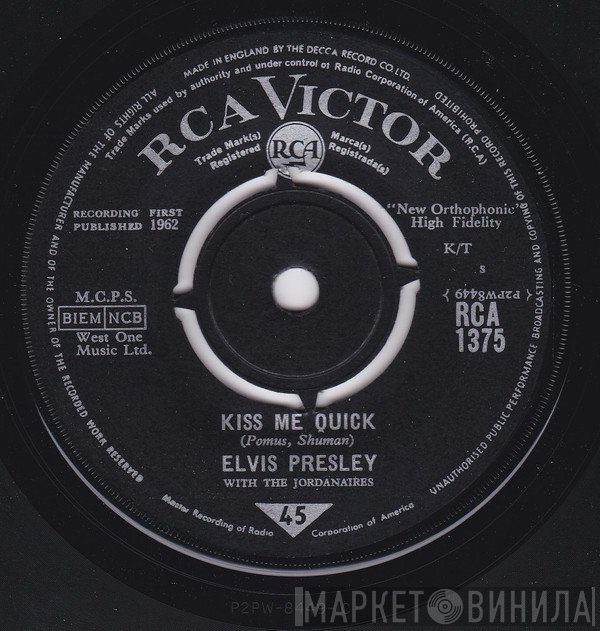 Elvis Presley, The Jordanaires - Kiss Me Quick
