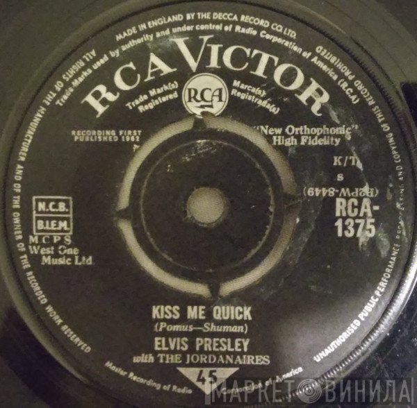 Elvis Presley, The Jordanaires - Kiss Me Quick