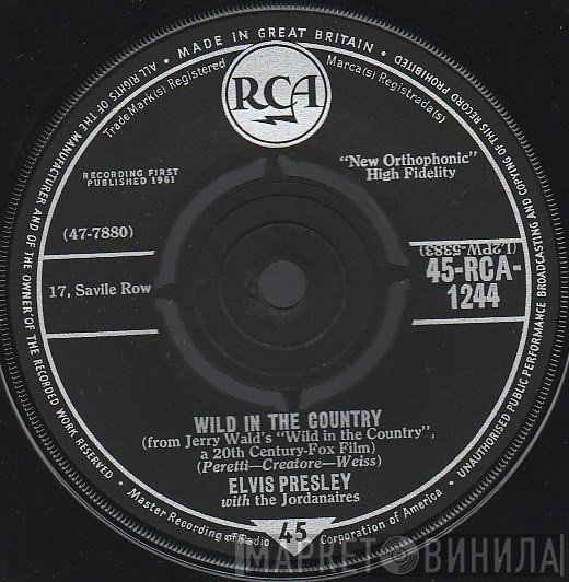 Elvis Presley - Wild In The Country