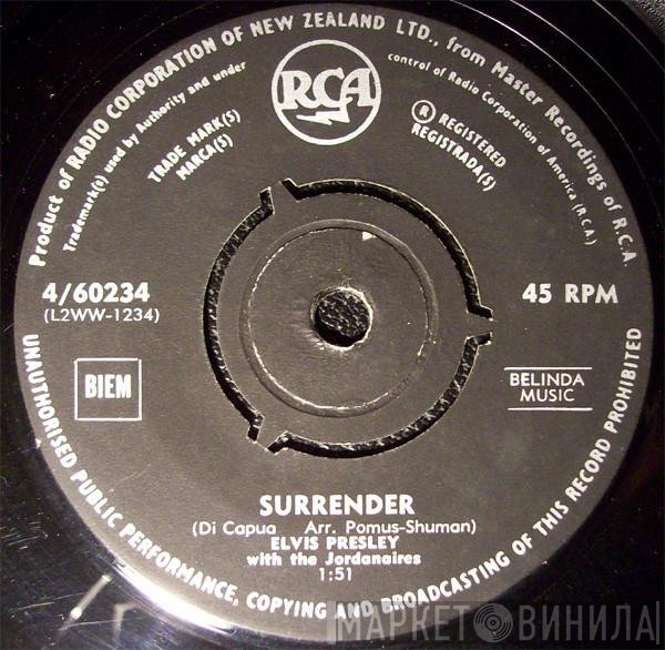 Elvis Presley With The Jordanaires  - Surrender
