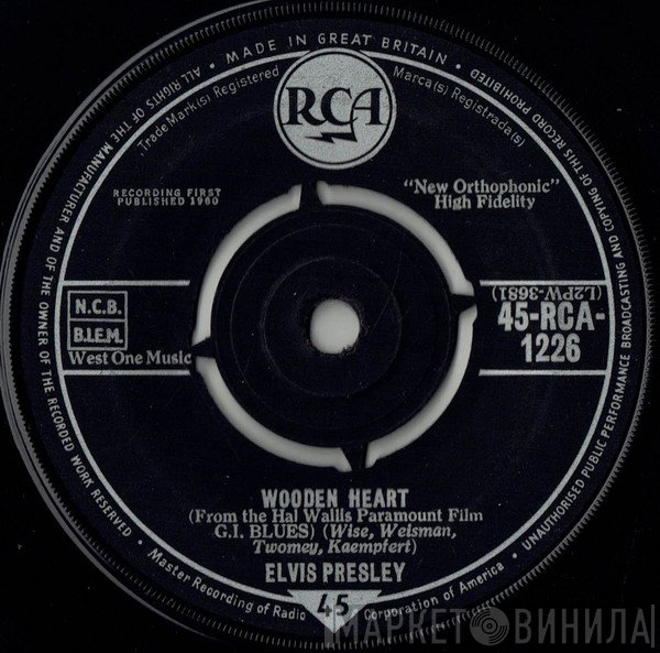 Elvis Presley - Wooden Heart