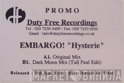 Embargo! - Hysterie