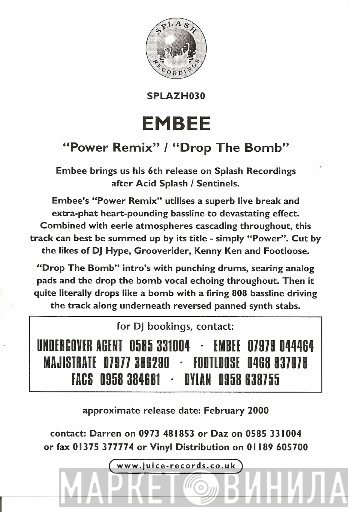 Embee - Power (Remix) / Drop The Bomb
