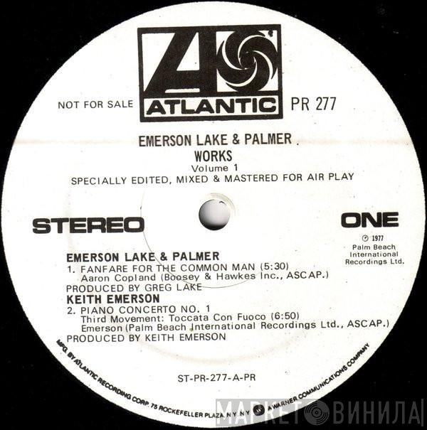 Emerson, Lake & Palmer  - Works Volume 1