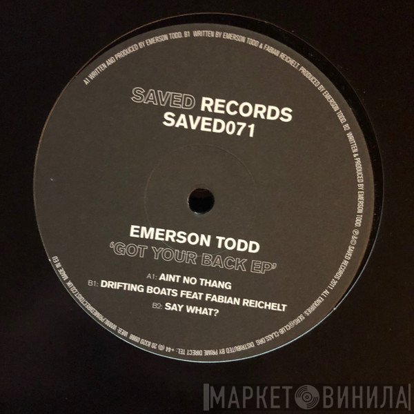 Emerson Todd - Got Your Back EP