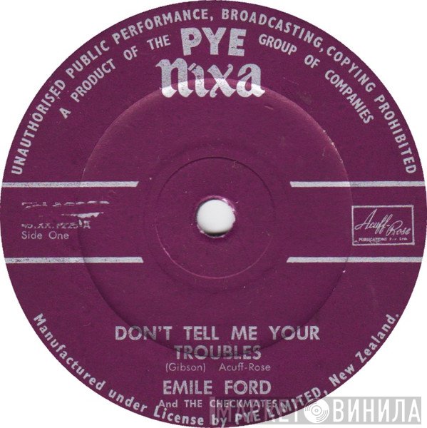 Emile Ford & The Checkmates - Don't Tell Me Your Troubles