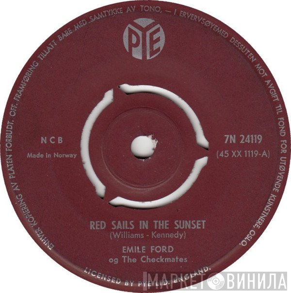 Emile Ford & The Checkmates  - Red Sails In The Sunset