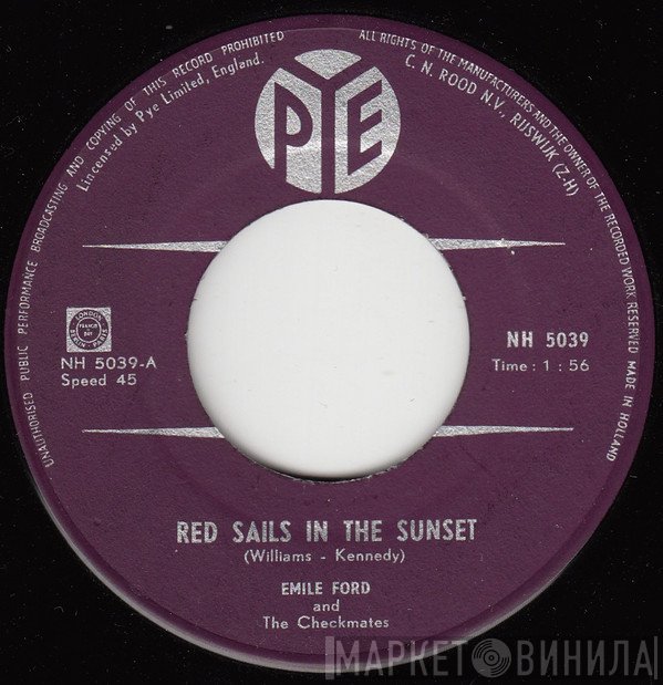 Emile Ford & The Checkmates  - Red Sails In The Sunset