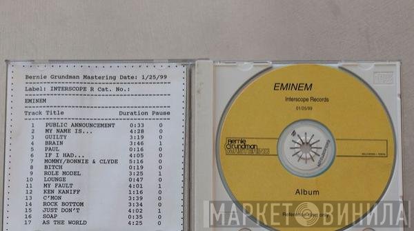 Eminem  - Reference Disc Slim Shady LP