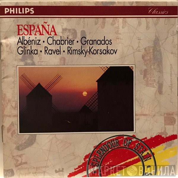 Emmanuel Chabrier, Maurice Ravel, Nikolai Rimsky-Korsakov, Mikhail Ivanovich Glinka, Enrique Granados, Isaac Albéniz  - España