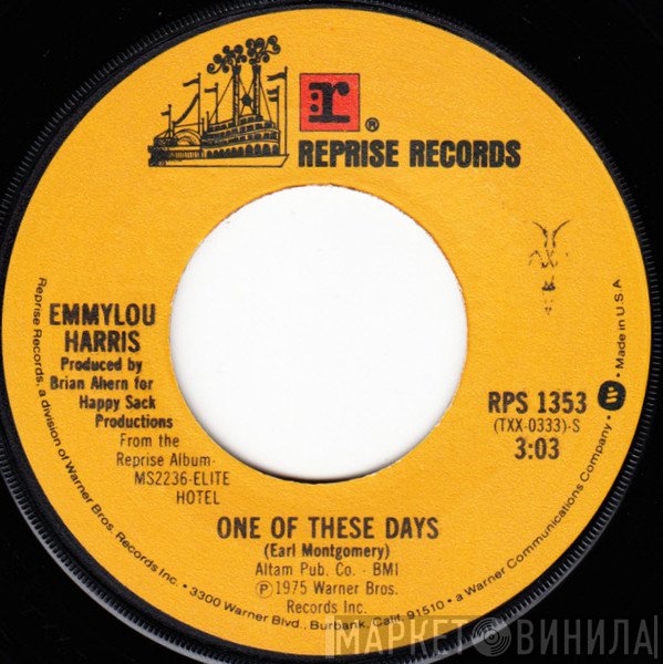 Emmylou Harris - One Of These Days / Till I Gain Control Again