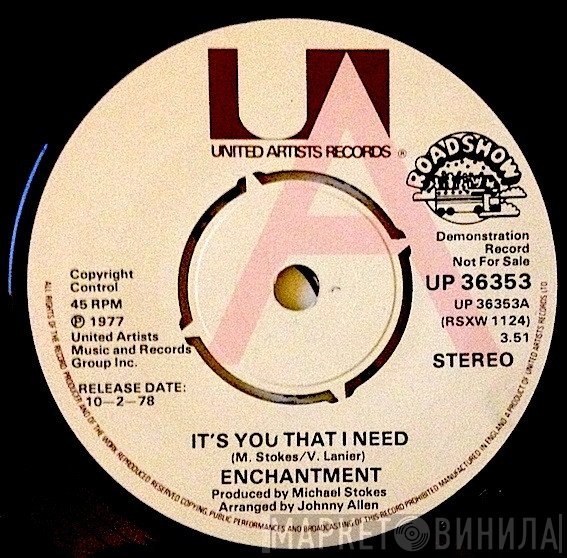 Enchantment - It's You That I Need / Sunny Shine Feeling