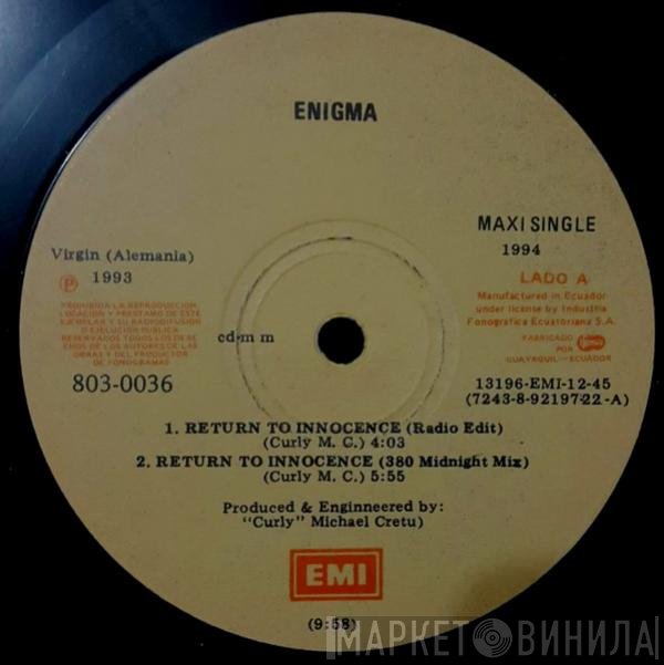 Enigma  - Return To Innocence