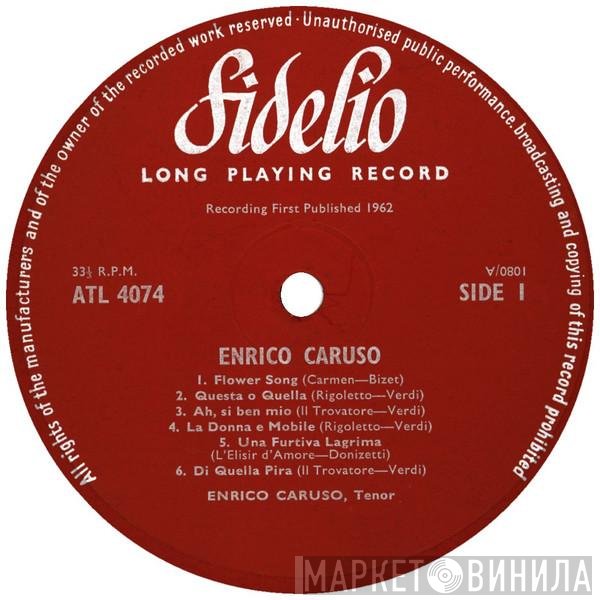 Enrico Caruso - An Historic Recording