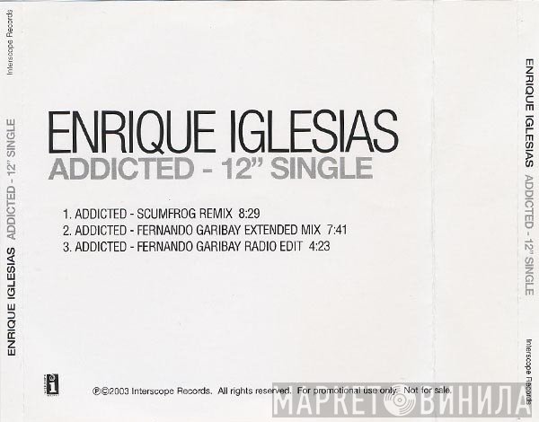 Enrique Iglesias  - Addicted - 12" Single