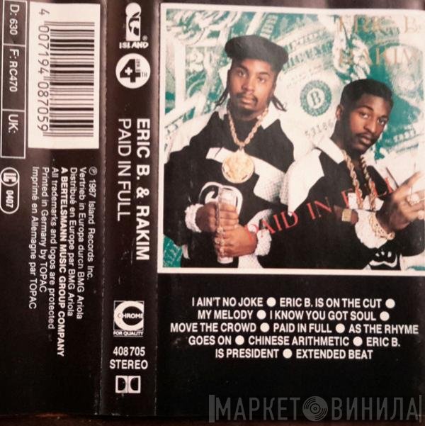 Eric B. & Rakim  - Paid In Full