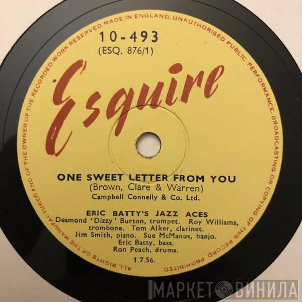 Eric Batty's Jazz Aces - One Sweet Letter From You / The Whispering Pines Of Nevada