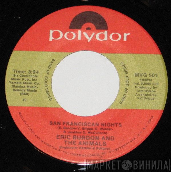Eric Burdon & The Animals - San Franciscan Nights