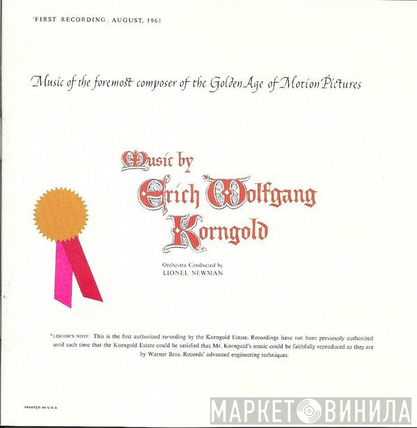 Erich Wolfgang Korngold, Lionel Newman - Music By Erich Wolfgang Korngold