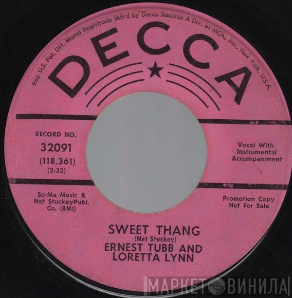 Ernest Tubb And Loretta Lynn  - Sweet Thang