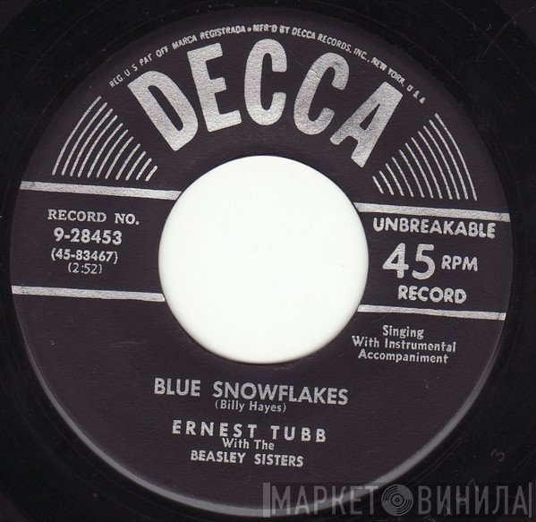 Ernest Tubb With The Beasley Sisters  - Blue Snowflakes