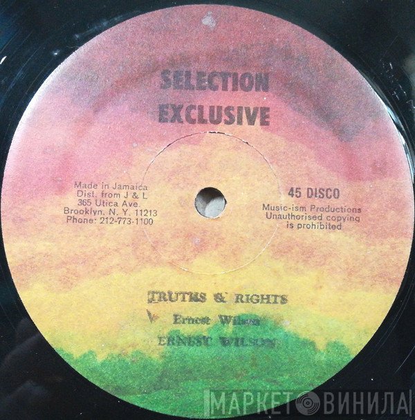 Ernest Wilson  - Truths And Rights