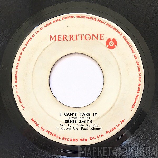 Ernie Smith - I Can't Take It / Wait