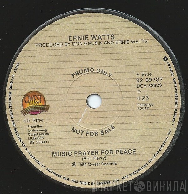 Ernie Watts - Music Prayer For Peace / Rock Camping