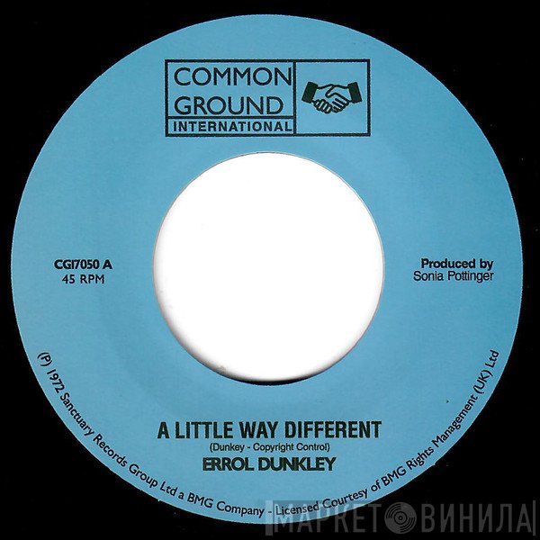 Errol Dunkley  - A Little Way Different