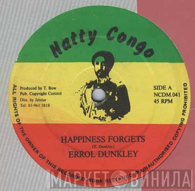 Errol Dunkley  - Happiness Forgets