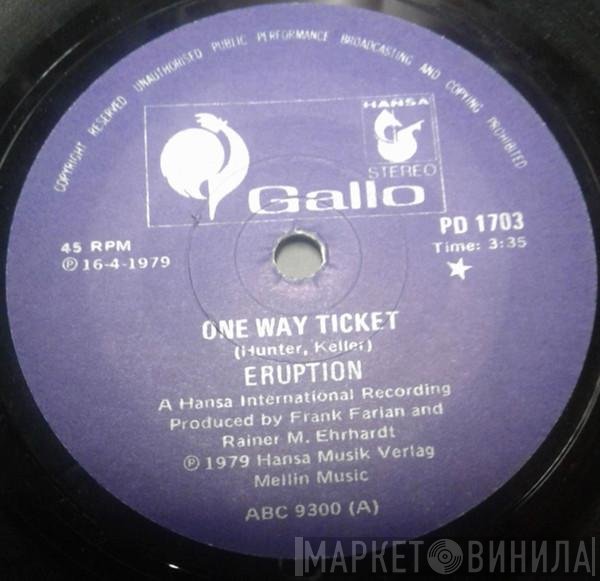 Eruption  - One Way Ticket