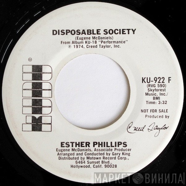 Esther Phillips - Disposable Society