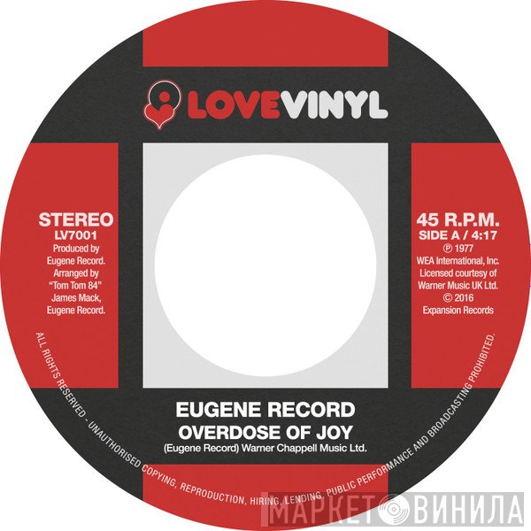 Eugene Record - Overdose Of Joy