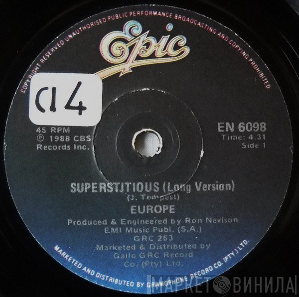 Europe   - Superstitious