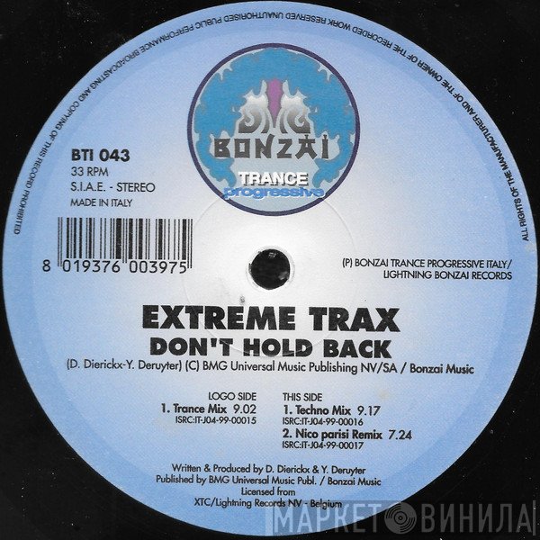 Extreme Trax - Don't Hold Back