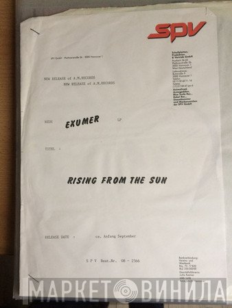 Exumer  - Rising From The Sun