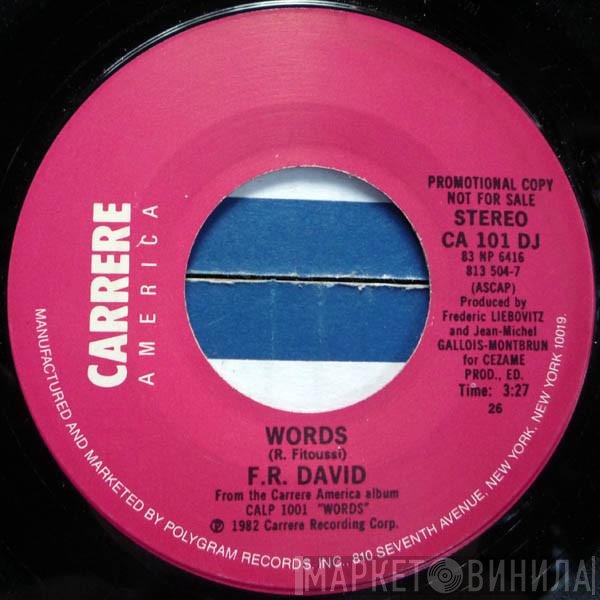 F.R. David  - Words