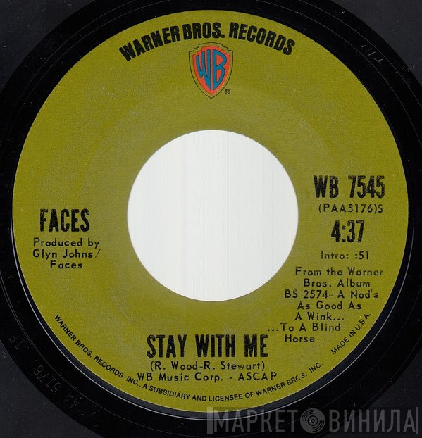 Faces   - Stay With Me / You're So Rude