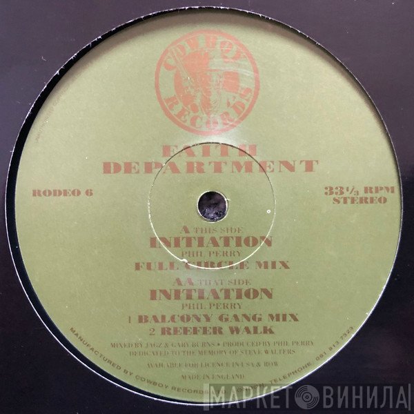 Faith Department - Initiation