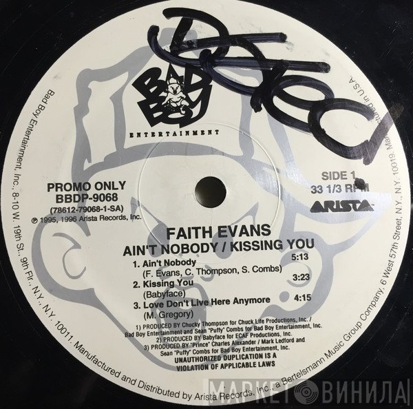 Faith Evans - Ain't Nobody / Kissing You