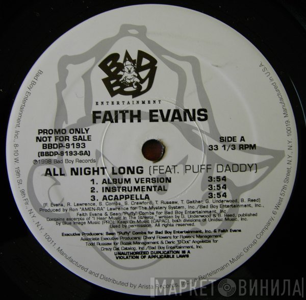 Faith Evans Feat. Puff Daddy  - All Night Long