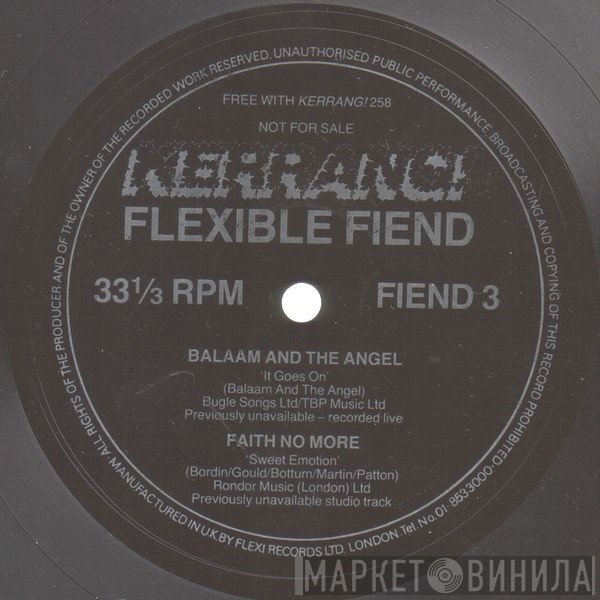Faith No More, Balaam And The Angel - It Goes On / Sweet Emotion