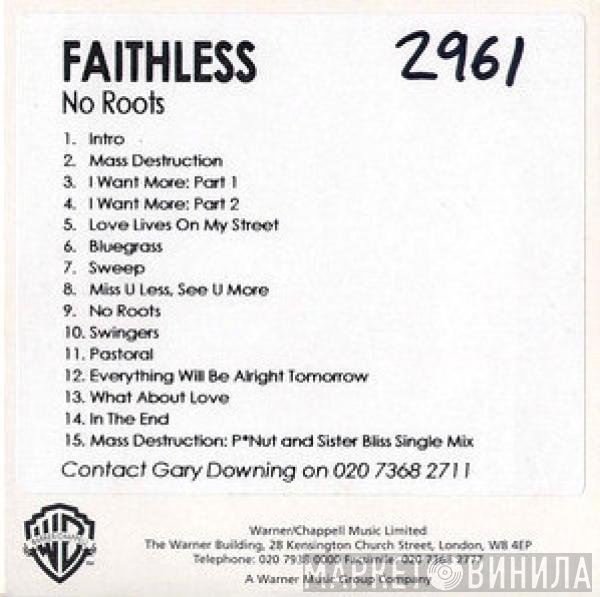 Faithless  - No Roots