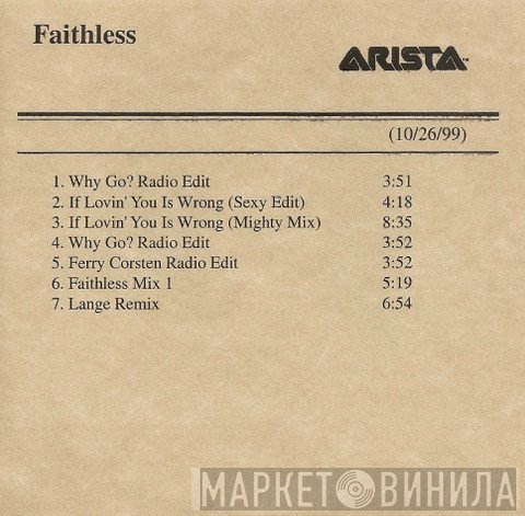 Faithless  - Why Go?