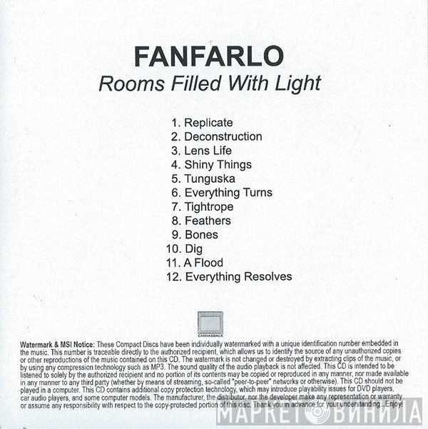 Fanfarlo - Rooms Filled With Light